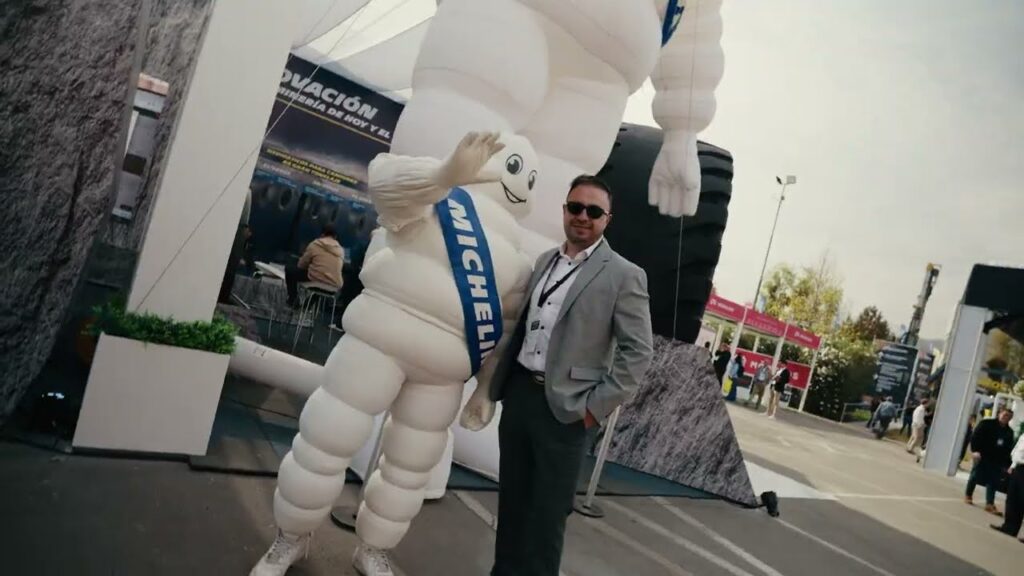 Stand de Michelin en Expomin 2025 montado por 360 Producciones